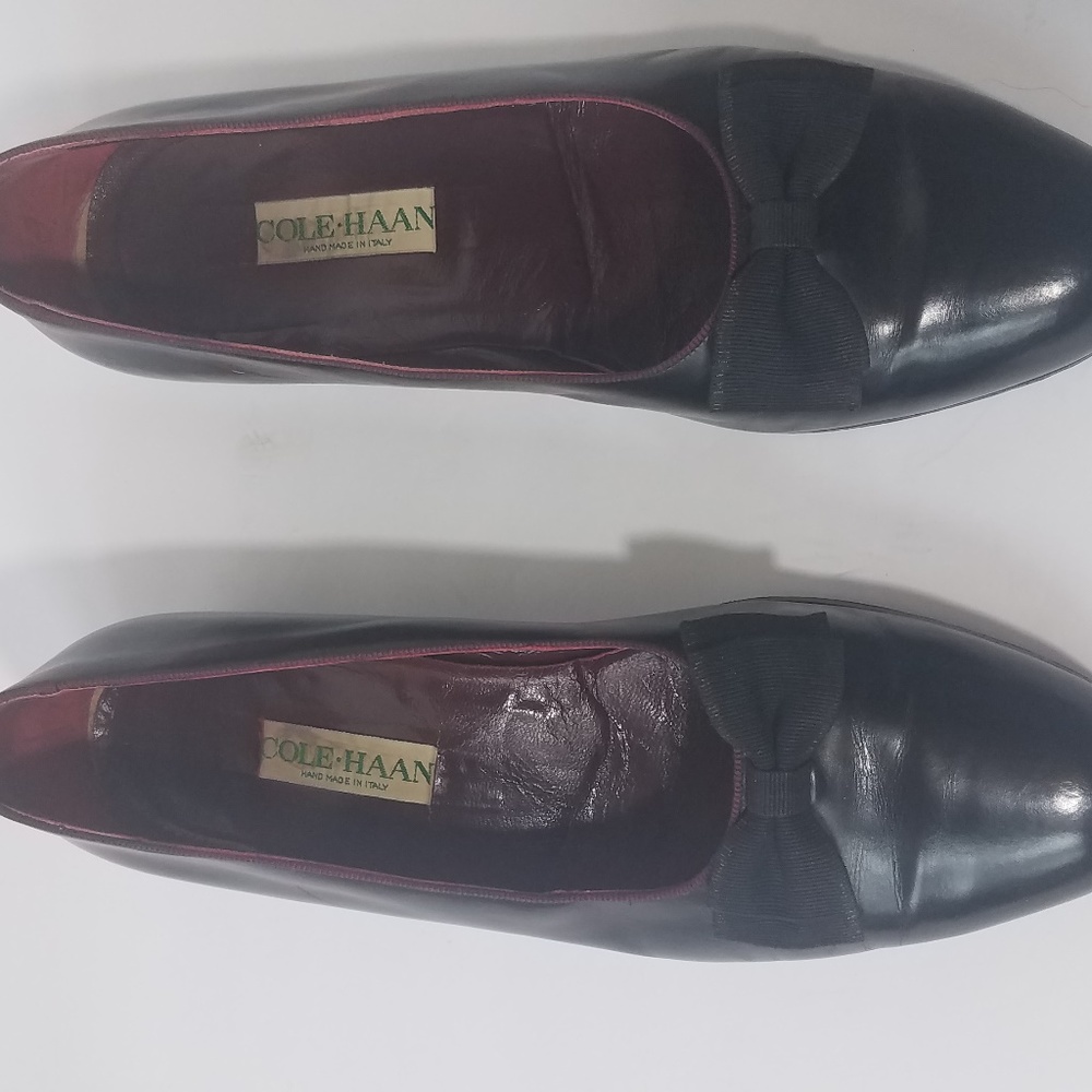 Cole Haan 9D Bragano Formal Tuxedo Slip-ons with Grosgain Ribbon, RARE, LUXE - Picture 3 of 8